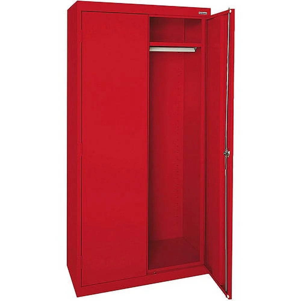 Elite Series Wardrobe Cabinet with Adjustable Shelf, 46"W x 24"D x 72"H, Red