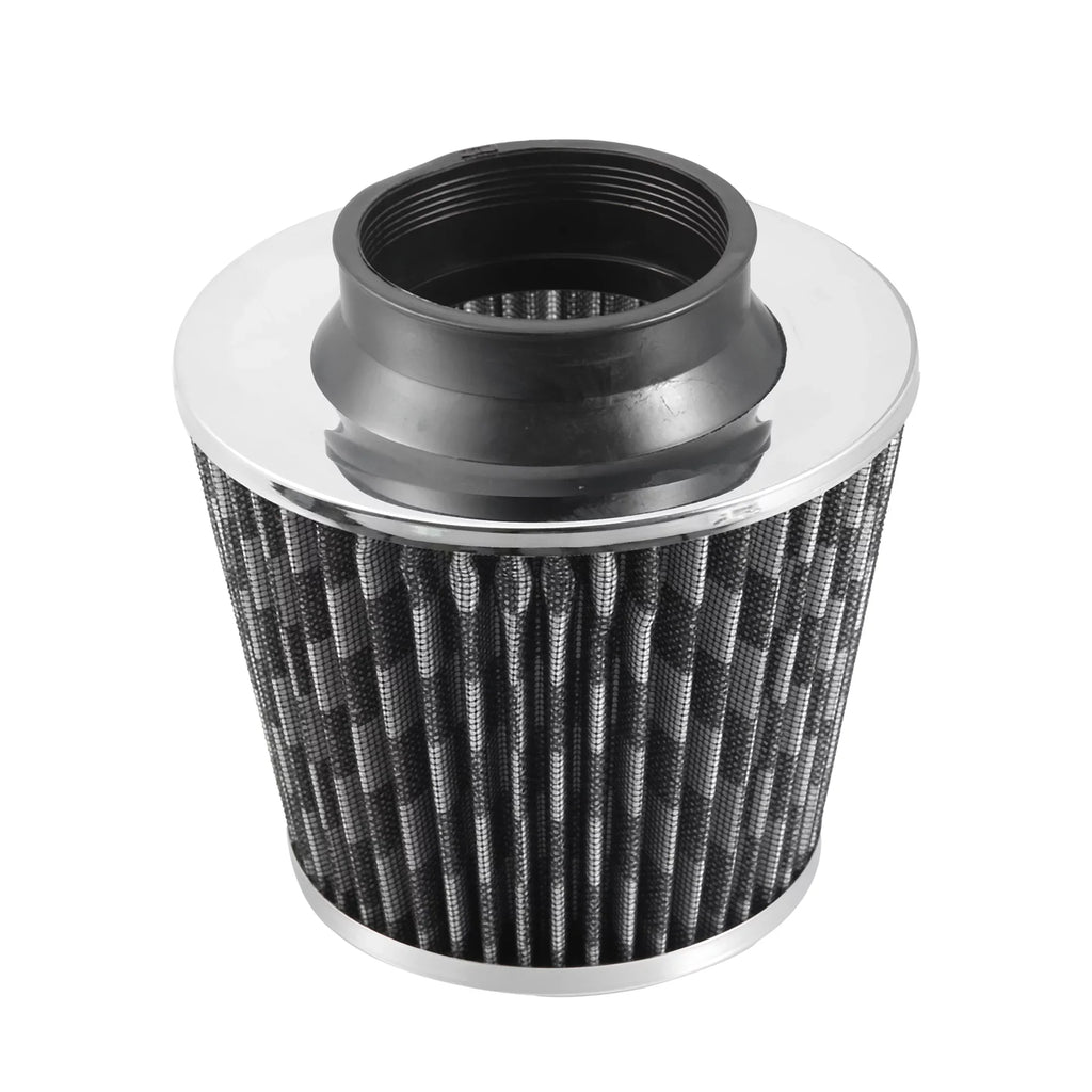 1pcs 2.7" 70mm Reducer Ring Inlet Cold Air Intake Cone Individuals Washable Clamp on Dry Air Filter Carbon Fiber Pattern