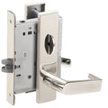 Schlage L9040 06L 625 Grade 1 Bed Bathroom Privacy Mortise Lock 06 Lever L Escutcheon Bright Chrome Finish Field Reversible