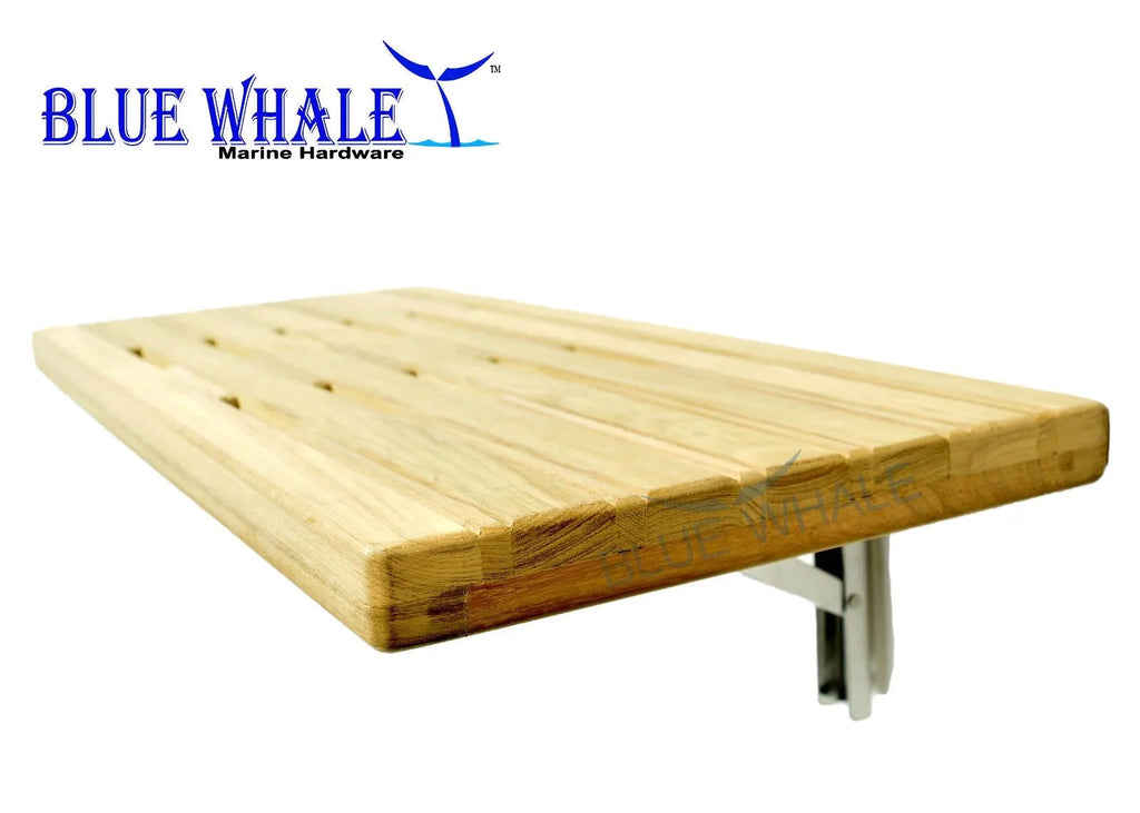 Slatted Bed Base and Folding Bench Seat, Flip Bench Shower Teak Board for Boat BL31122499