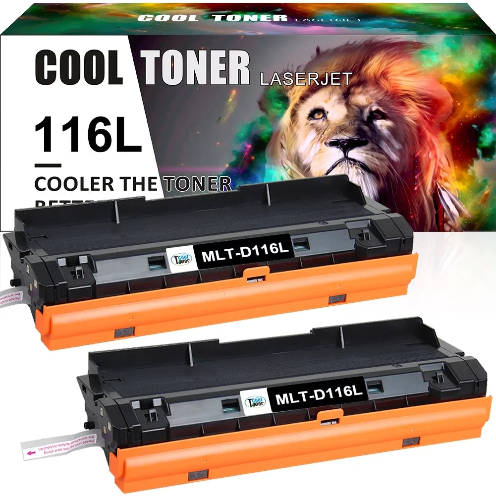 MLTD116L Toner Cartridge Compatible for 116L MLTD116L D116L MLT-D116L SL-M2625D SL-M2825DW SL-M2835DW Dark 2 Pack)
