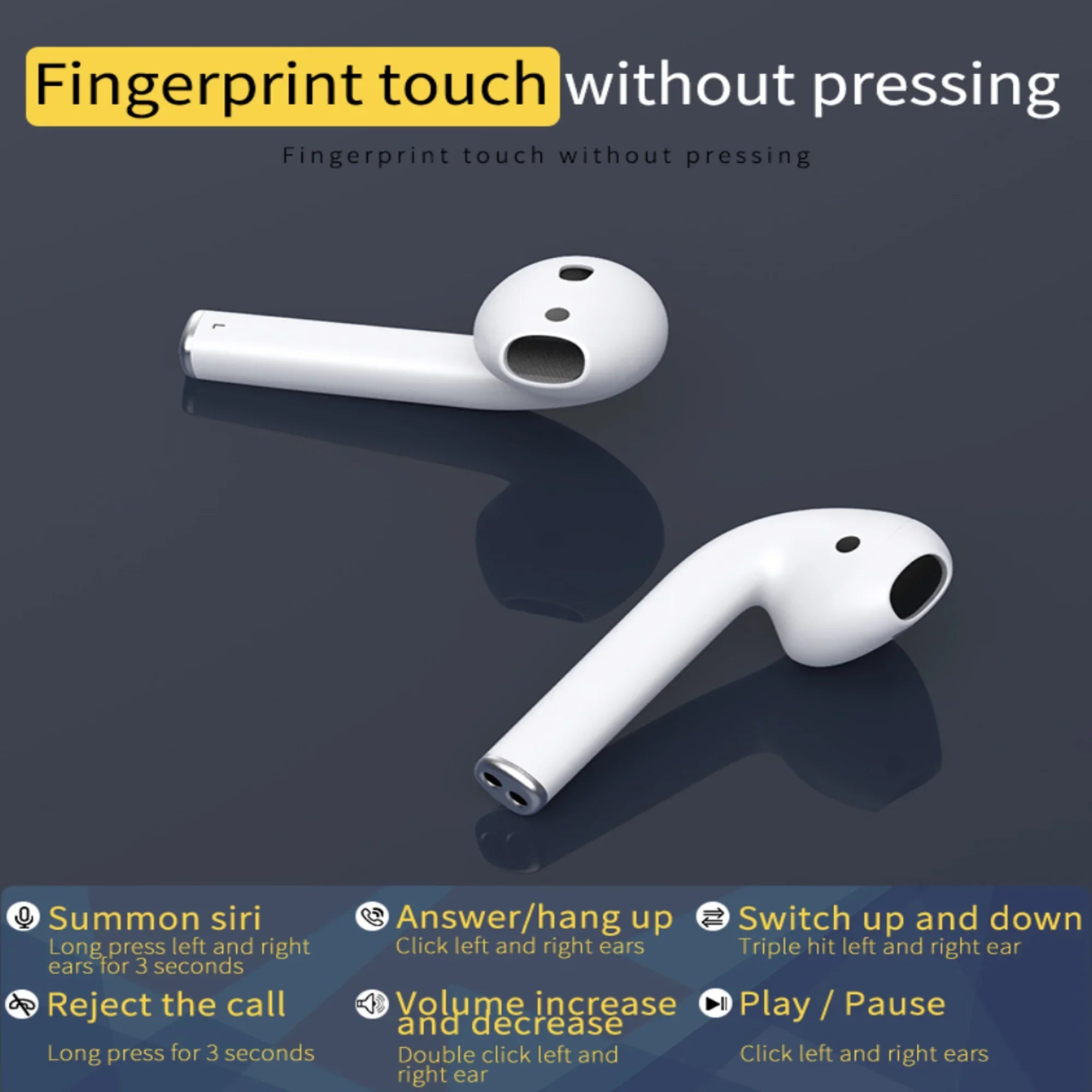 5.0 Second Generation Wireless Earbuds Standby for Up to 72 Hours for and Android