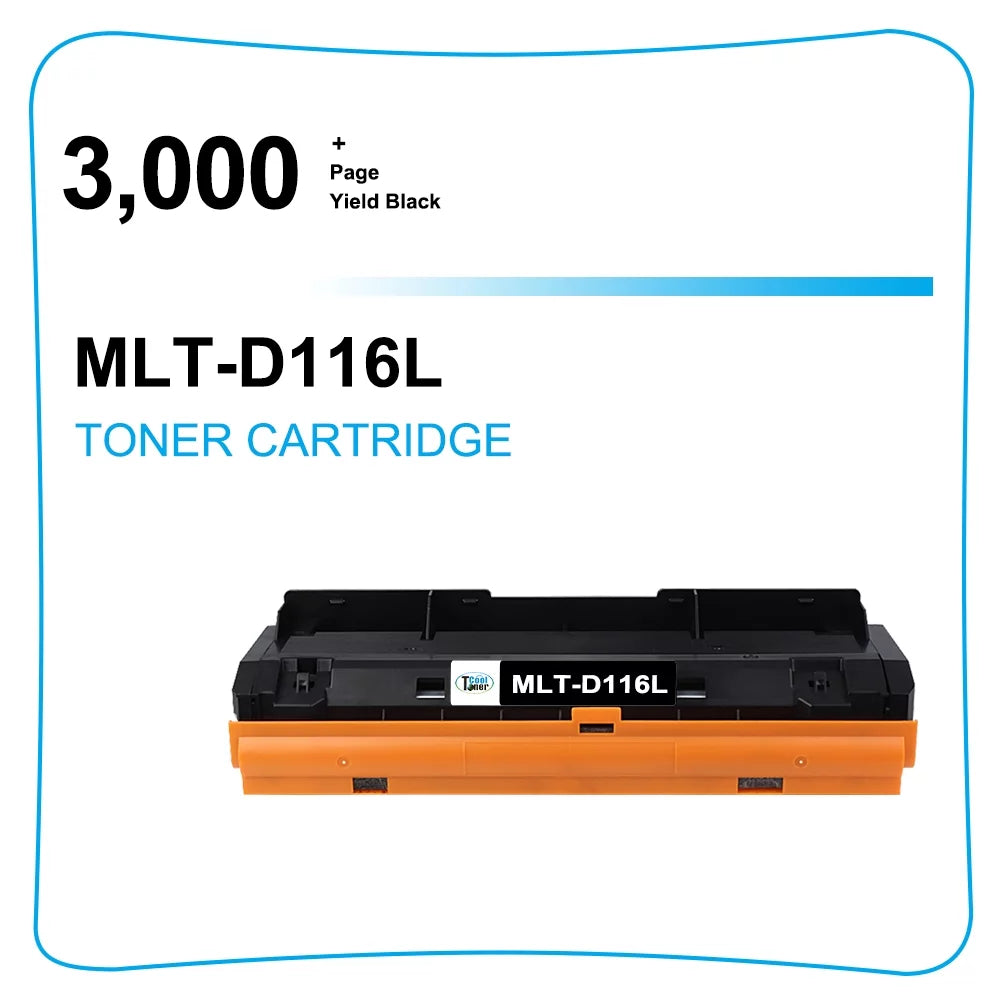 MLTD116L Toner Cartridge Compatible for 116L MLTD116L D116L MLT-D116L SL-M2625D SL-M2825DW SL-M2835DW Dark 2 Pack)