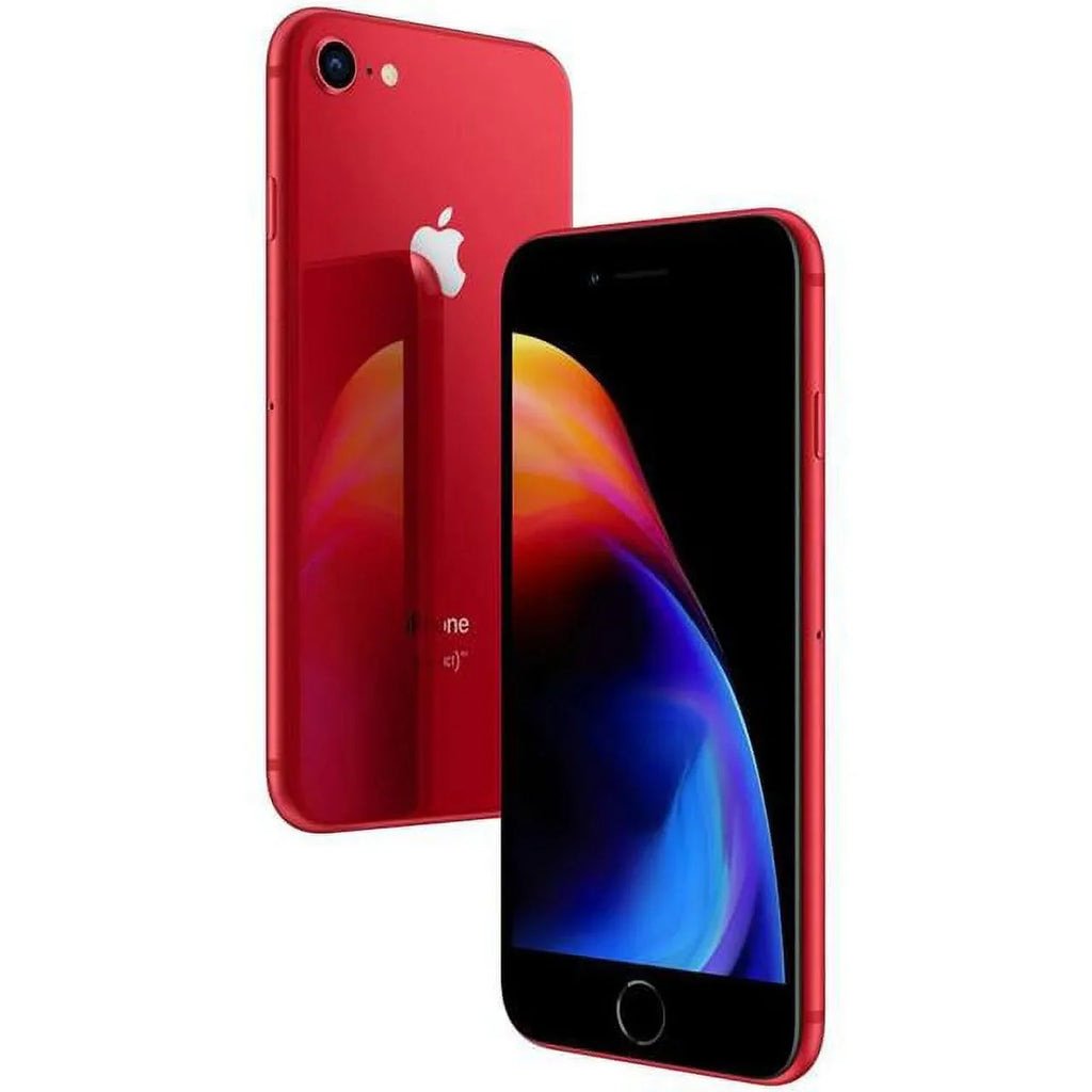 Restored iPhone 8 A1863 (Fully Unlocked) 64GB Red (Grade A) w/ Fast Car Charger (Refurbished)
