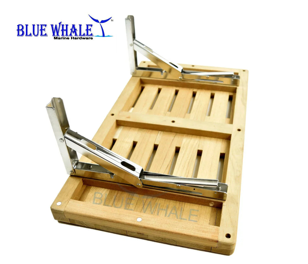 Slatted Bed Base and Folding Bench Seat, Flip Bench Shower Teak Board for Boat BL31122499